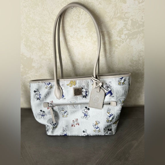 Dooney & Bourke Handbags - Disney Dooney & Bourke 100th Anniversary Platinum Mickey Tote Bag Purse
